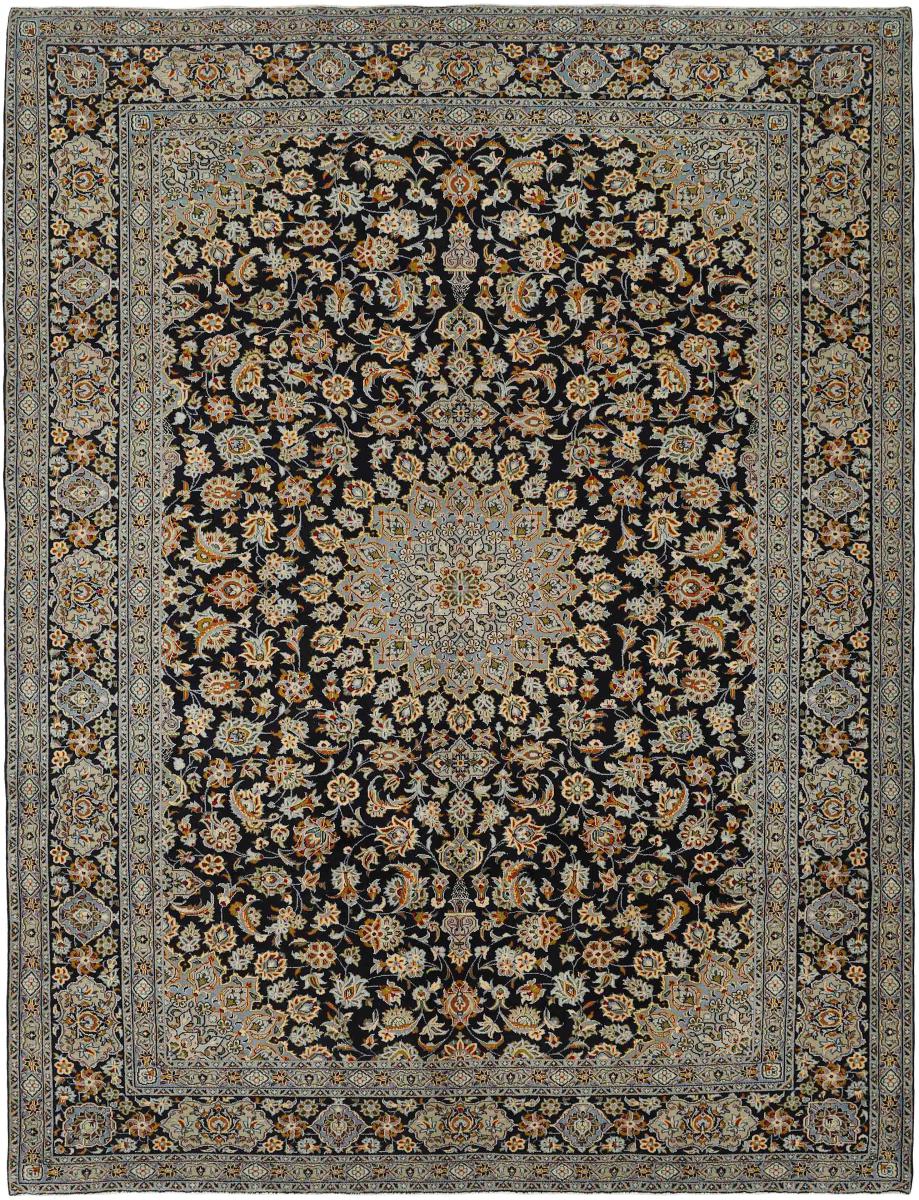 Persian Rug Keshan 13'7"x10'4" 13'7"x10'4", Persian Rug Knotted by hand