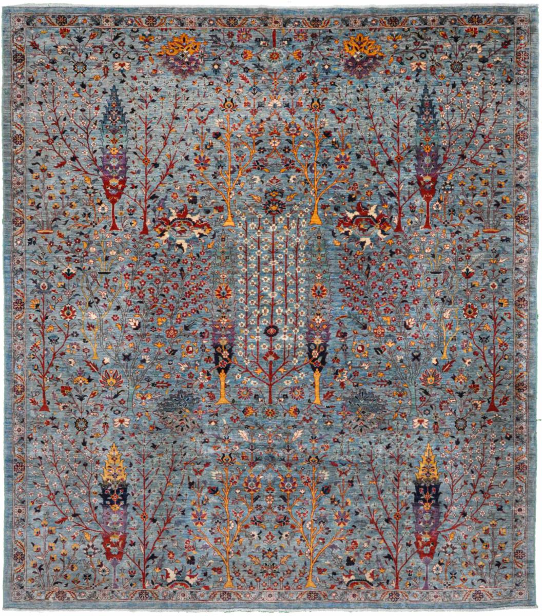 アフガンカーペット Ziegler ファラハン Arijana 9'4"x8'0" 9'4"x8'0",  ペルシャ絨毯 手織り