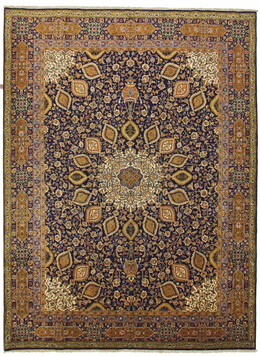 Persian Rug Tabriz 13'0"x9'9" 13'0"x9'9", Persian Rug Knotted by hand