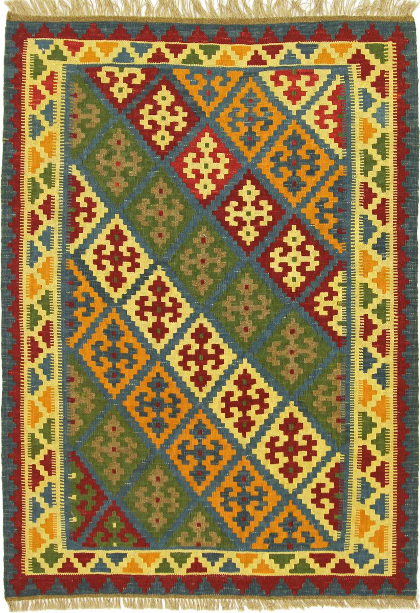 Persian Rug Kilim Fars 4'9"x3'5" 4'9"x3'5", Persian Rug Woven by hand