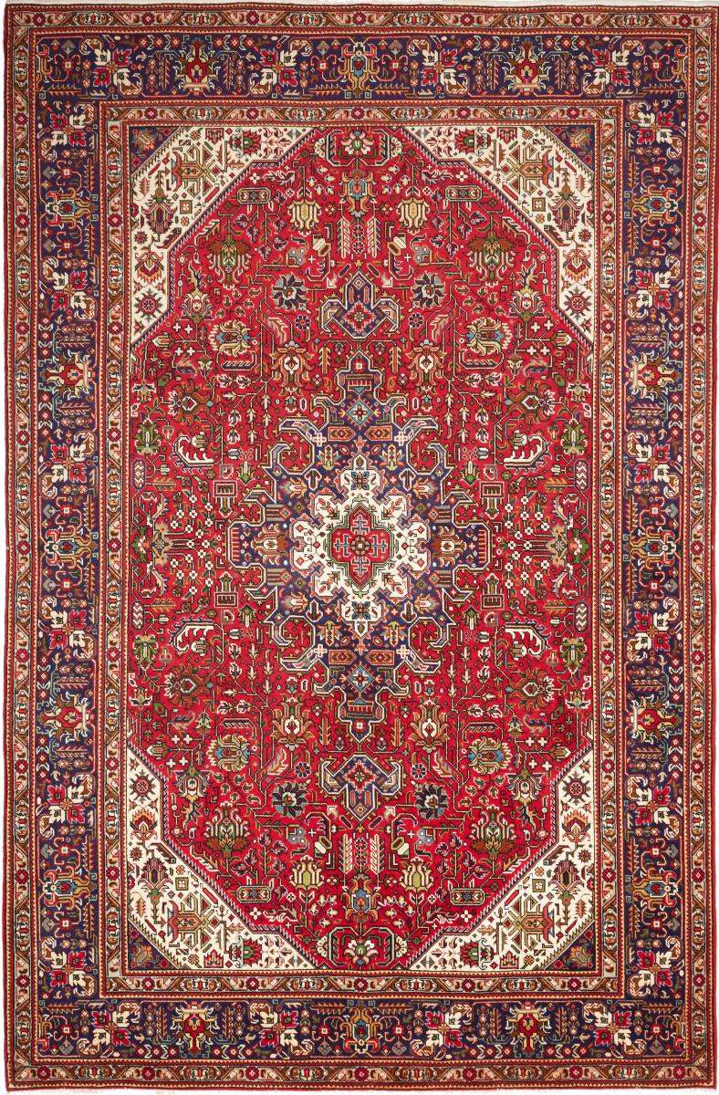 Persian Rug Tabriz 9'10"x6'6" 9'10"x6'6", Persian Rug Knotted by hand