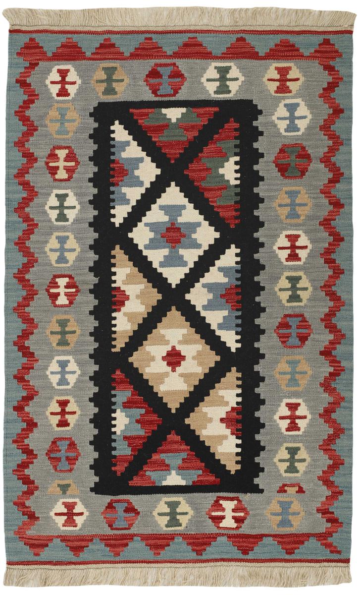 Tapete persa Kilim Fars 5'1"x3'5" 5'1"x3'5", Tapete persa Tecido à mão