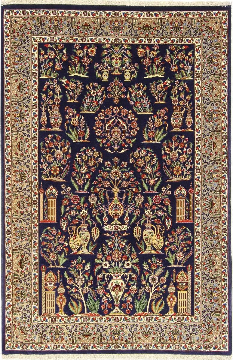  ペルシャ絨毯 Eilam 絹の縦糸 201x131 201x131,  ペルシャ絨毯 手織り