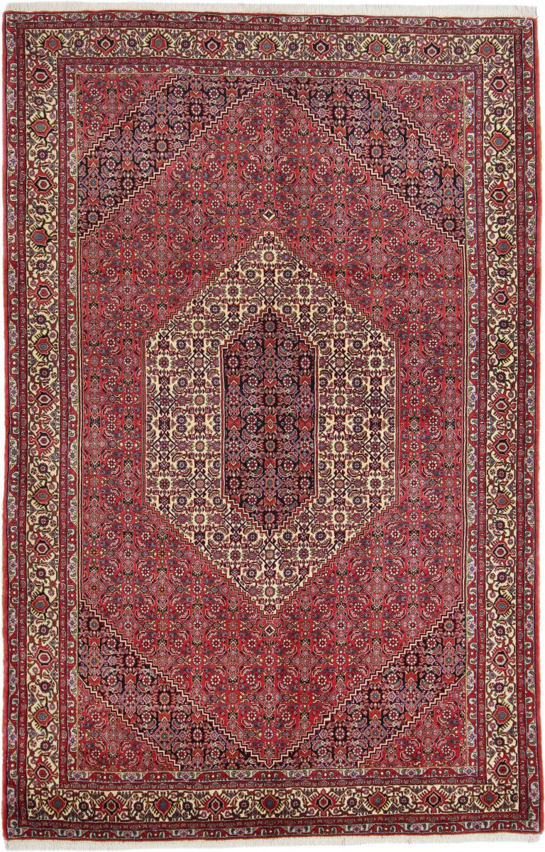 Tapis persan Bidjar Tekab 8'0"x5'2" 8'0"x5'2", Tapis persan Noué à la main