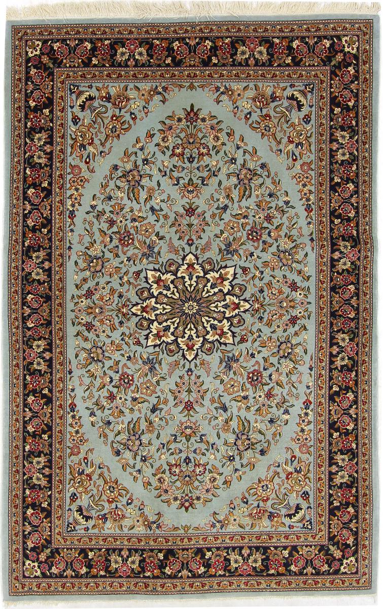 Persian Rug Eilam Silk Warp 7'1"x4'7" 7'1"x4'7", Persian Rug Knotted by hand