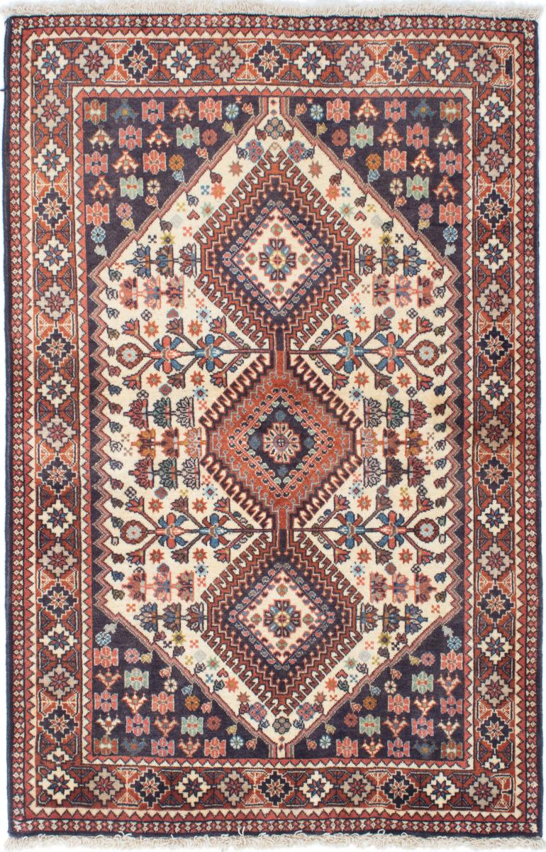Persian Rug Yalameh 5'2"x3'4" 5'2"x3'4", Persian Rug Knotted by hand
