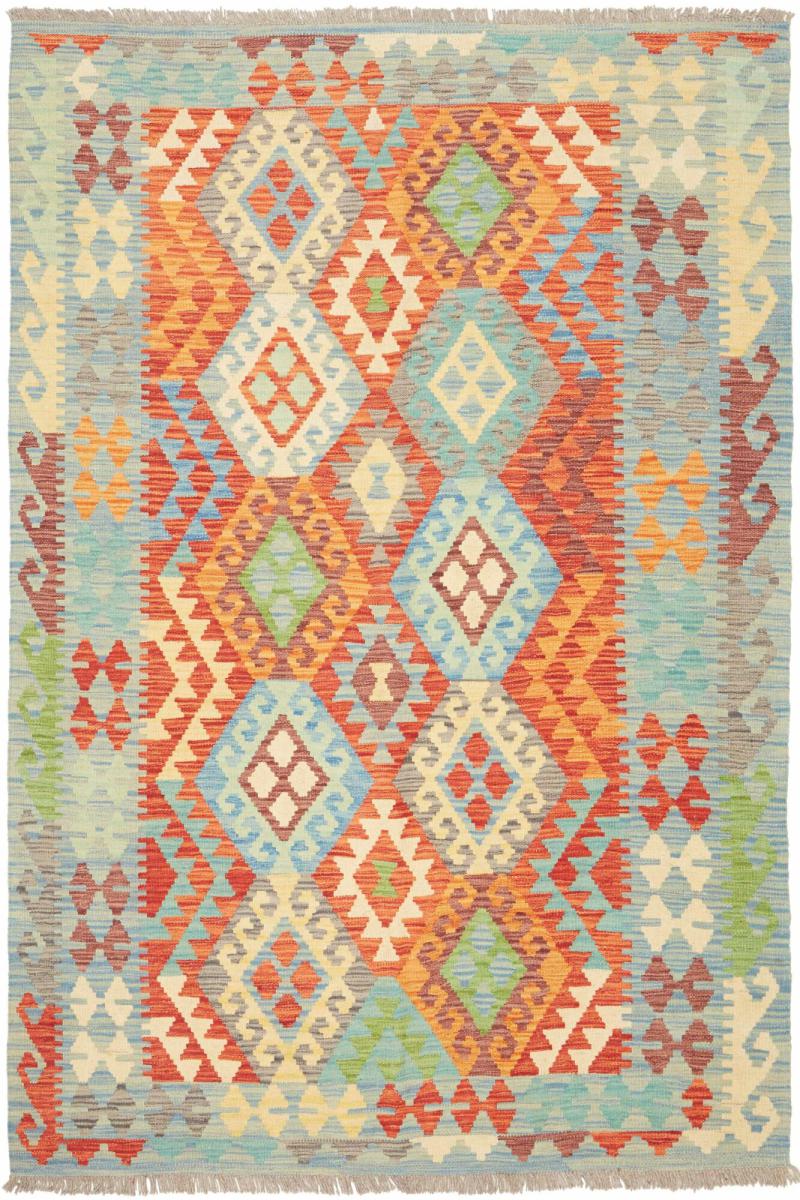 Afghanska mattan Kilim Afghan 6'8"x5'0" 6'8"x5'0", Persisk matta handvävd 