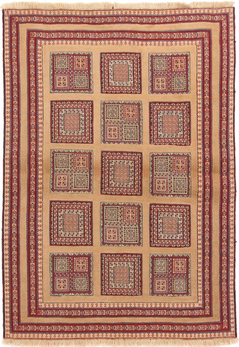 Perzisch tapijt Kilim Soozani Nimbaft 5'5"x3'10" 5'5"x3'10", Perzisch tapijt Handgeknoopte
