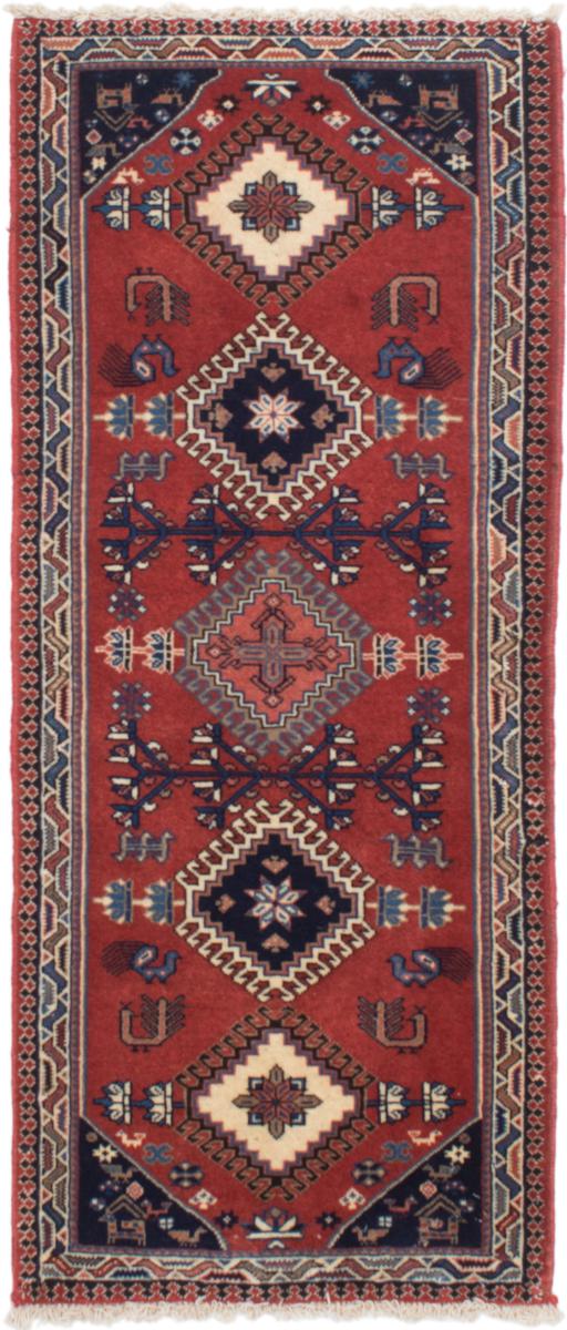Perzisch tapijt Yalameh 4'11"x2'0" 4'11"x2'0", Perzisch tapijt Handgeknoopte