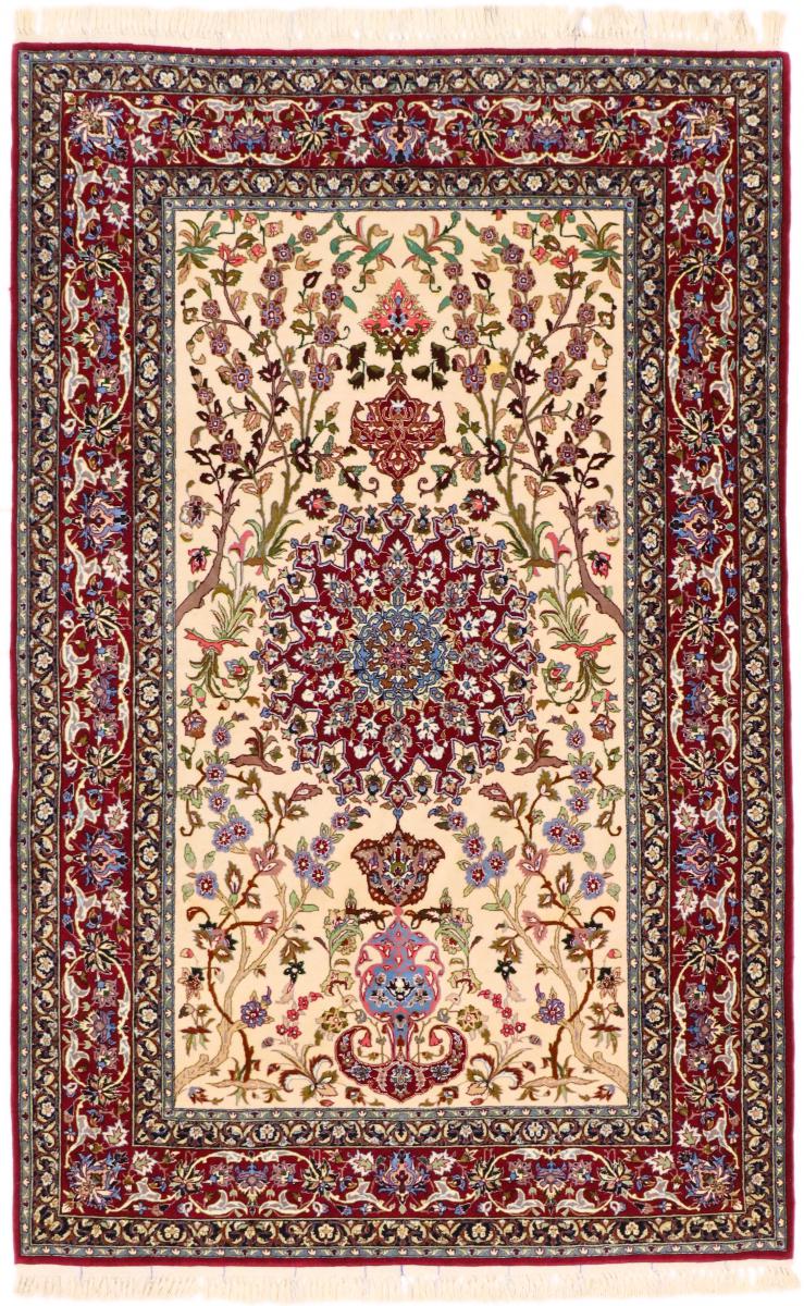 Tapis persan Ispahan Chaîne de Soie 176x109 176x109, Tapis persan Noué à la main