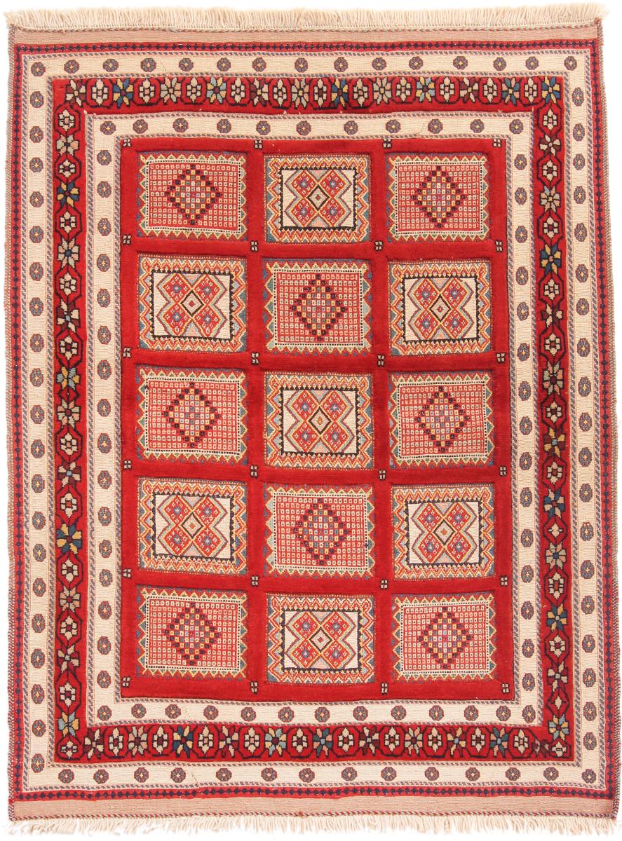  ペルシャ絨毯 キリム Soozani Nimbaft 143x108 143x108,  ペルシャ絨毯 手織り