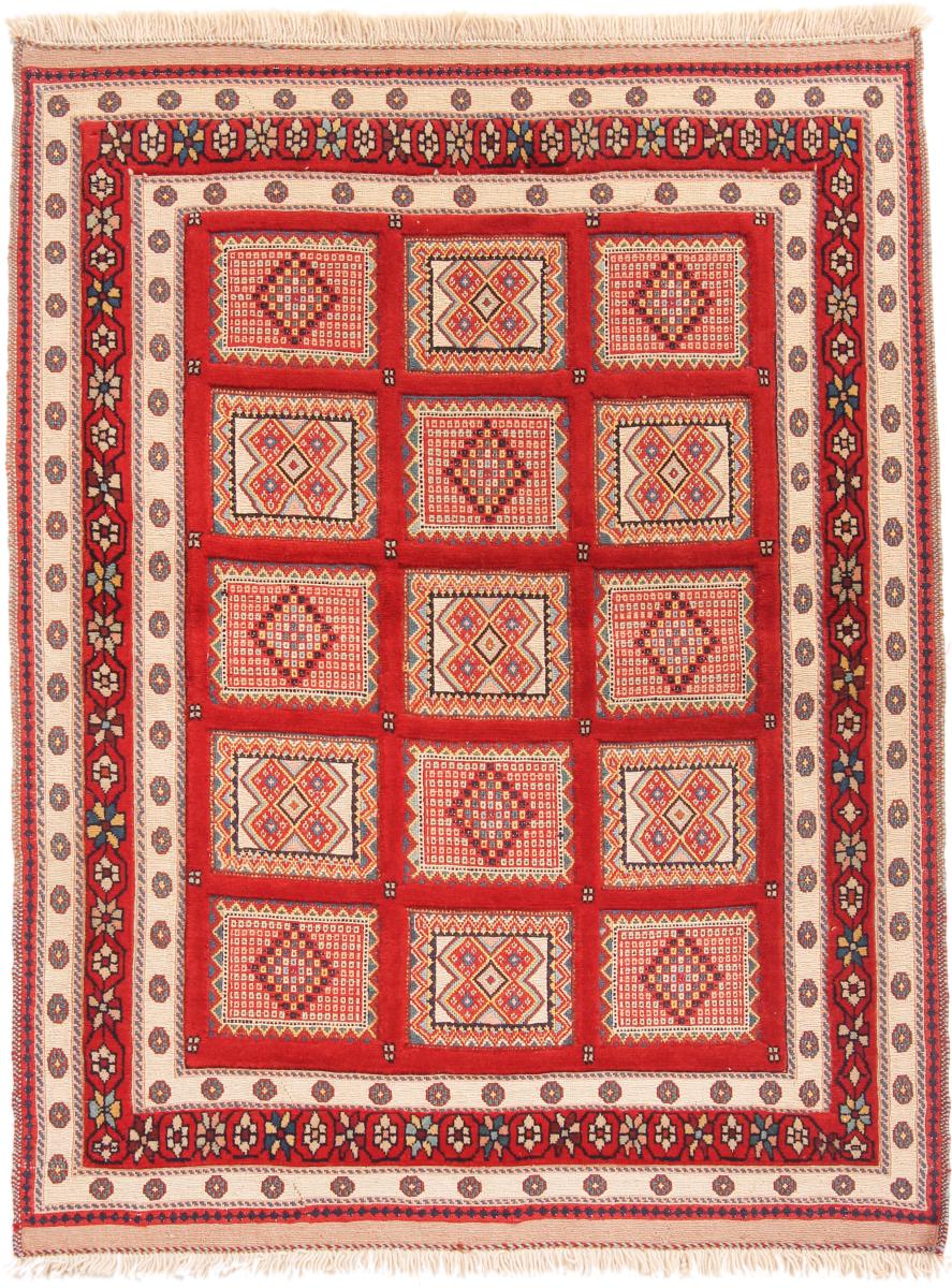 Tapis persan Kilim Soozani Nimbaft 143x108 143x108, Tapis persan Noué à la main