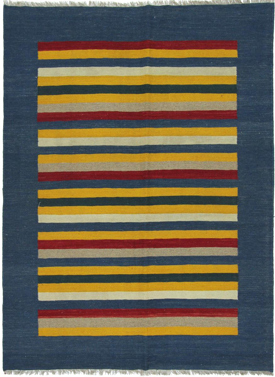 Tapis persan Kilim Fars 204x153 204x153, Tapis persan Tissé à la main