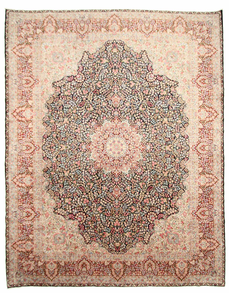 Persian Rug Kerman Lawar Antique 388x304 388x304, Persian Rug Knotted by hand