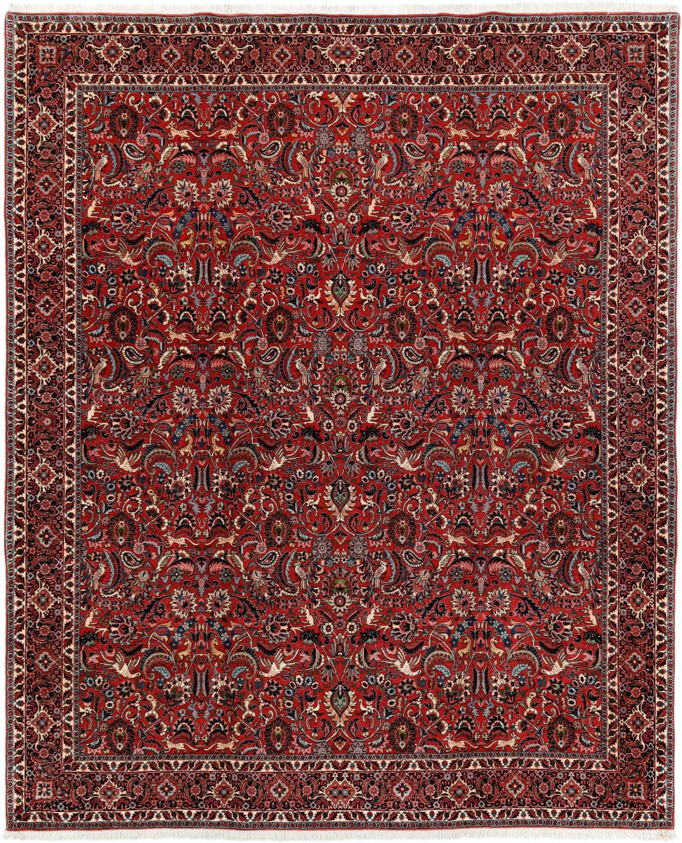  ペルシャ絨毯 ビジャー 10'1"x8'3" 10'1"x8'3",  ペルシャ絨毯 手織り