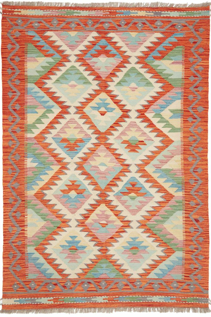 Alfombra afgana Kilim Afghan 189x128 189x128, Alfombra persa Tejido a mano