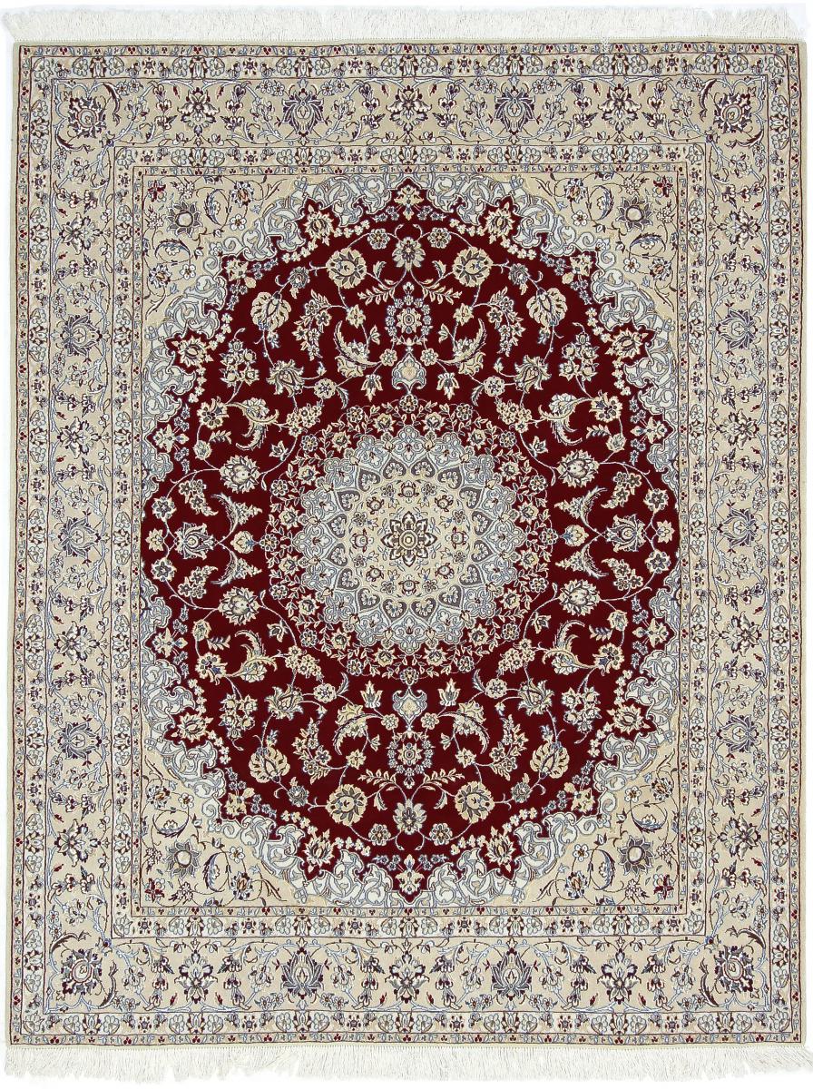 Persian Rug Nain 6La 8'4"x6'6" 8'4"x6'6", Persian Rug Knotted by hand