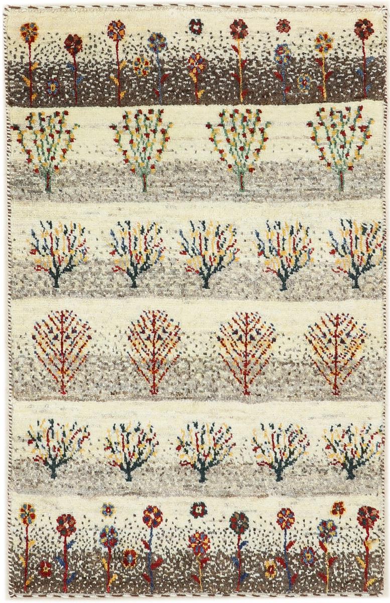 Perzisch tapijt Perzisch Gabbeh Loribaft Nature 90x57 90x57, Perzisch tapijt Handgeknoopte