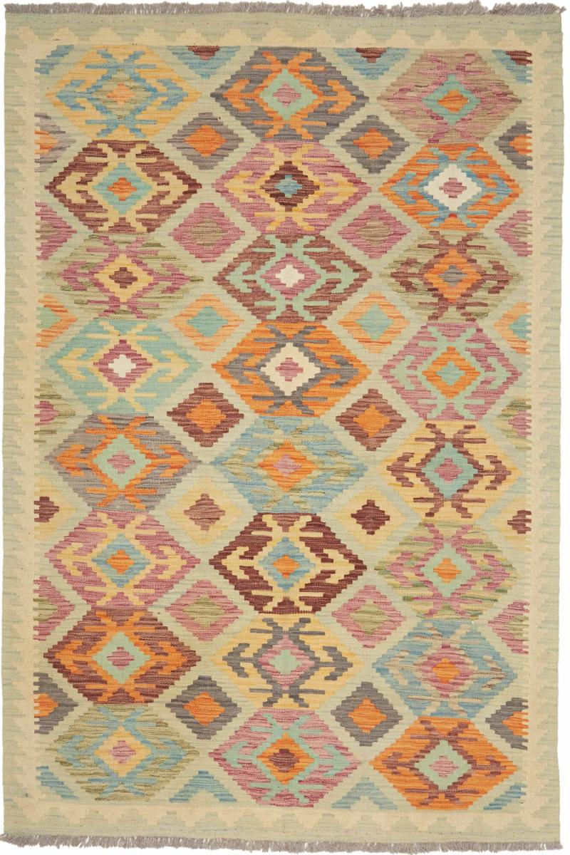 Afghan rug Kilim Afghan 5'10"x4'0" 5'10"x4'0", Persian Rug Woven by hand