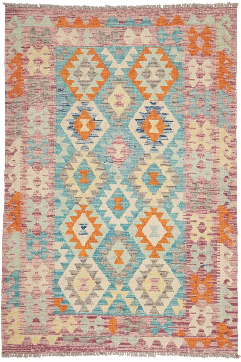 Afghan rug Kilim Afghan 5'10"x4'2" 5'10"x4'2", Persian Rug Woven by hand