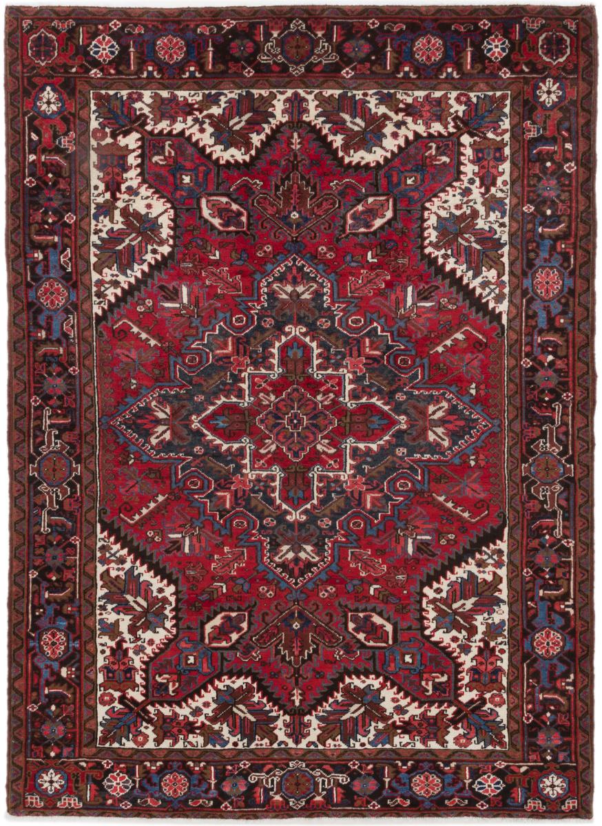 Persian Rug Heriz 9'1"x6'8" 9'1"x6'8", Persian Rug Knotted by hand