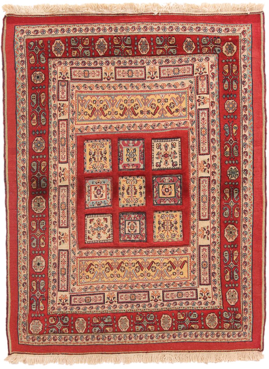  ペルシャ絨毯 キリム Soozani Nimbaft 142x107 142x107,  ペルシャ絨毯 手織り