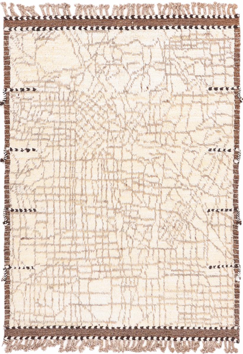 アフガンカーペット Berber Maroccan Atlas 7'1"x5'1" 7'1"x5'1",  ペルシャ絨毯 手織り