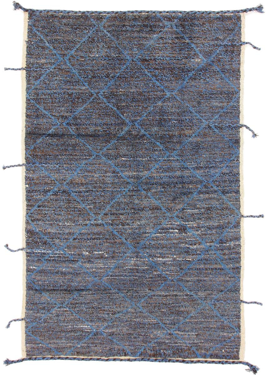 Pakistani rug Berber Maroccan Design 8'1"x5'2" 8'1"x5'2", Persian Rug Knotted by hand