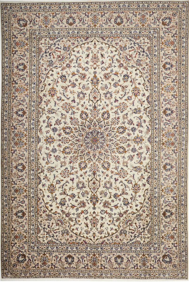 Persian Rug Keshan 9'9"x6'7" 9'9"x6'7", Persian Rug Knotted by hand