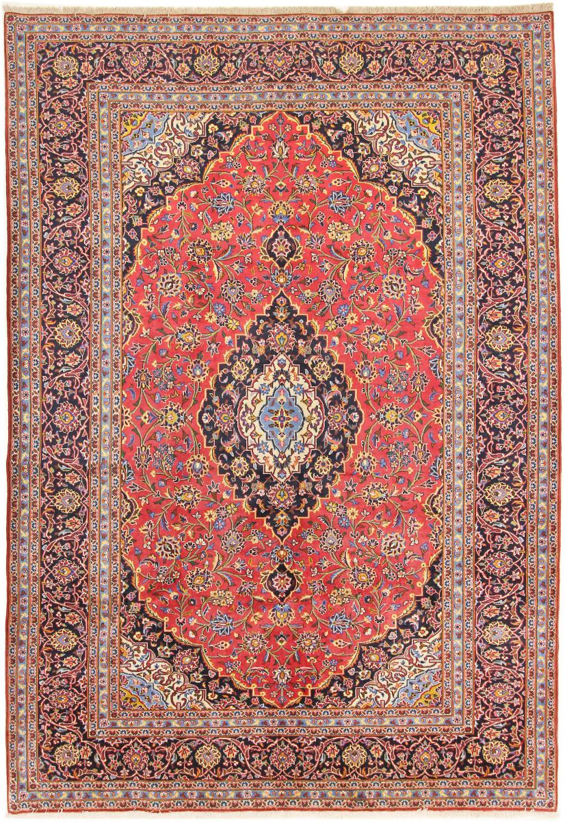 Tapis persan Kashan 296x204 296x204, Tapis persan Noué à la main