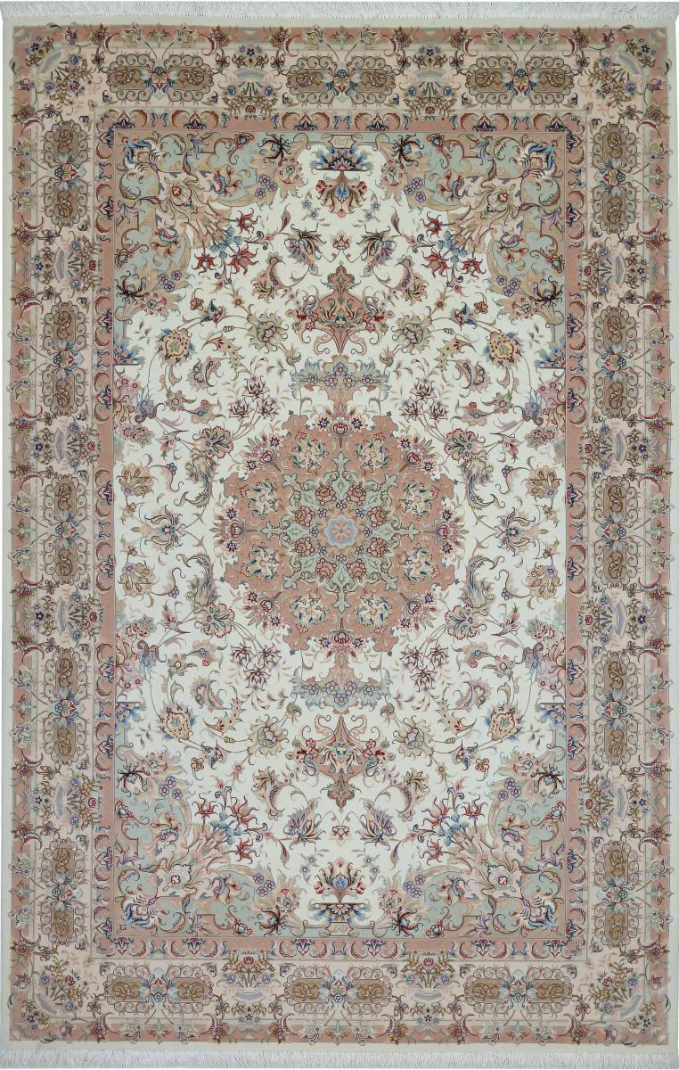 Persisk teppe Tabriz Silkerenning 10'1"x6'6" 10'1"x6'6", Persisk teppe Knyttet for hånd