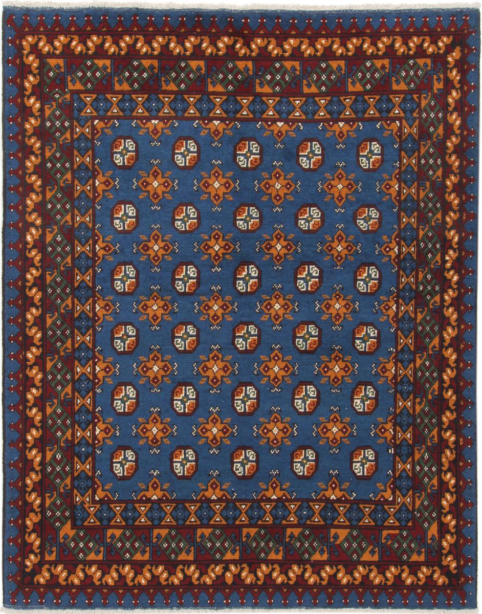 Tapis afghan Afghan Akhche 199x156 199x156, Tapis persan Noué à la main