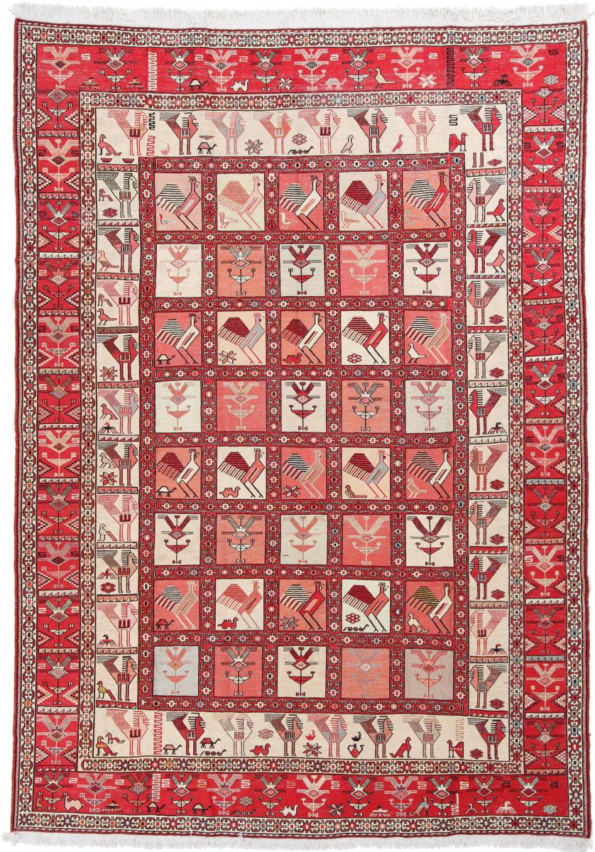 Persian Rug Kilim Fars Silk 283x201 283x201, Persian Rug Woven by hand