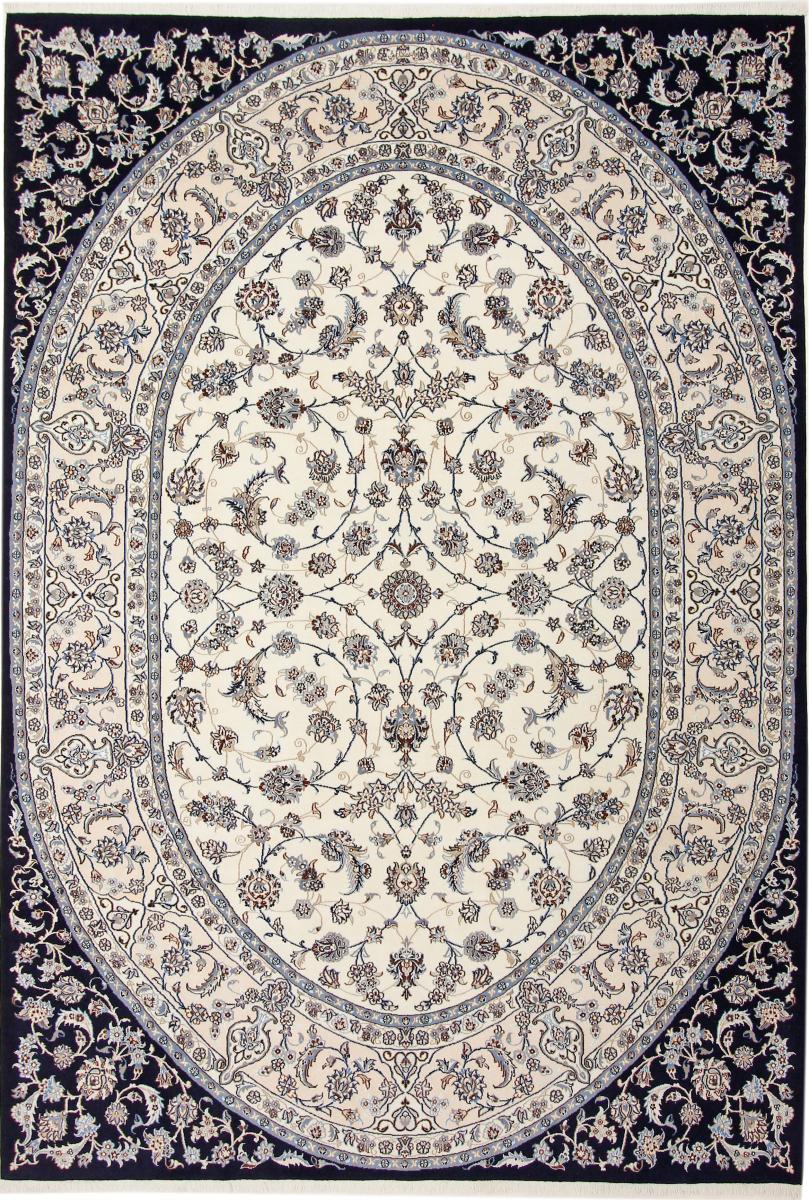 Perzisch tapijt Nain 9La Signed 9'9"x6'8" 9'9"x6'8", Perzisch tapijt Handgeknoopte