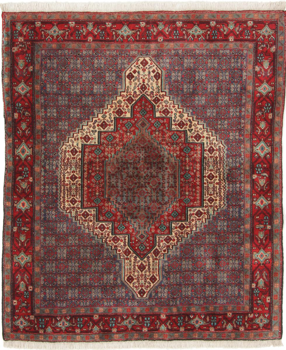 Perzisch tapijt Senneh 155x124 155x124, Perzisch tapijt Handgeknoopte