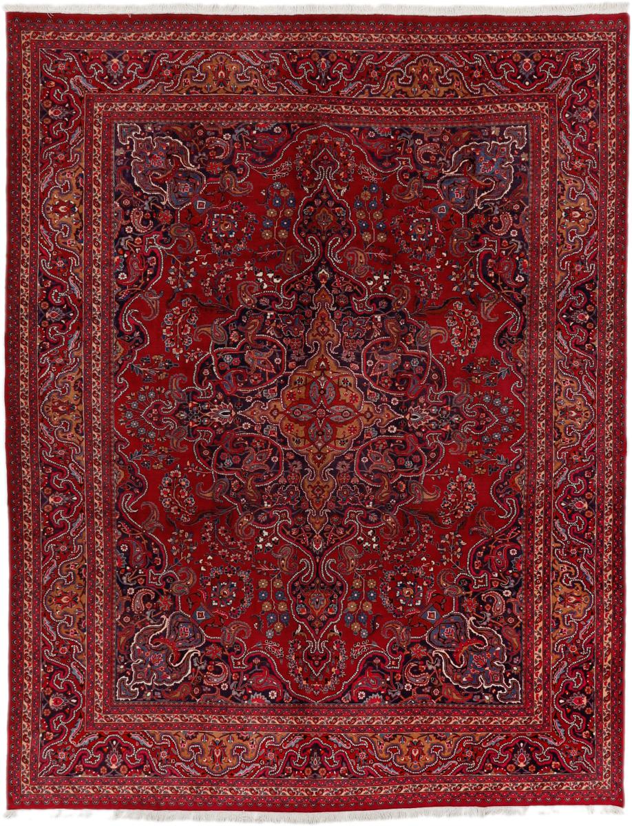 Persian Rug Mashhad 13'1"x10'0" 13'1"x10'0", Persian Rug Knotted by hand