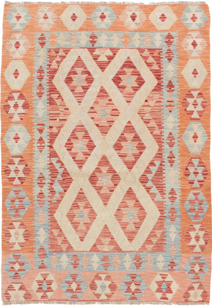 Tapis afghan Kilim Afghan 182x130 182x130, Tapis persan Tissé à la main