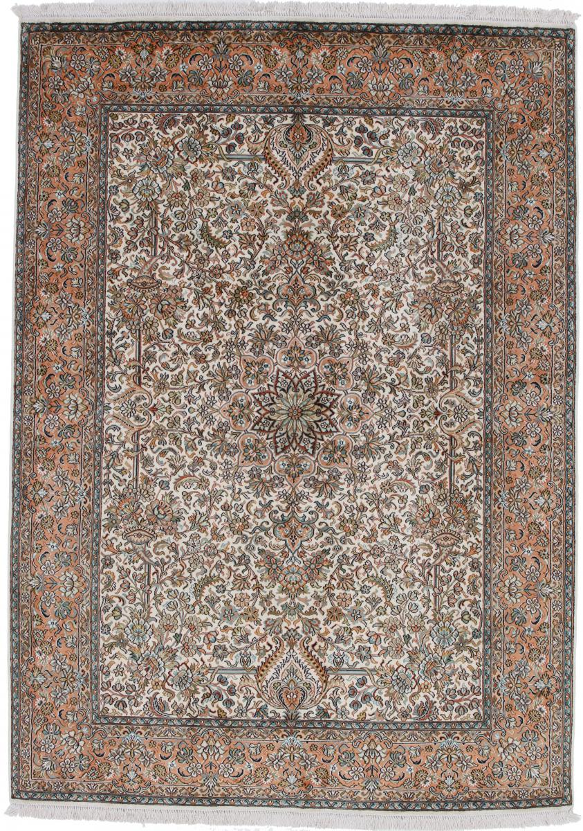 Indo rug Kashmir Silk 218x153 218x153, Persian Rug Knotted by hand
