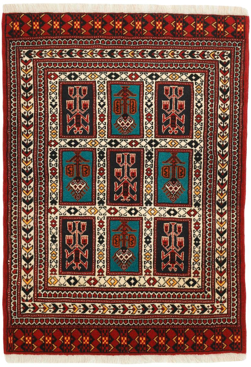 Persisk matta Turkaman 118x85 118x85, Persisk matta Knuten för hand