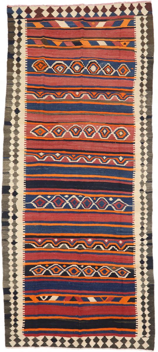  ペルシャ絨毯 キリム Fars Azerbaijan アンティーク 398x172 398x172,  ペルシャ絨毯 手織り