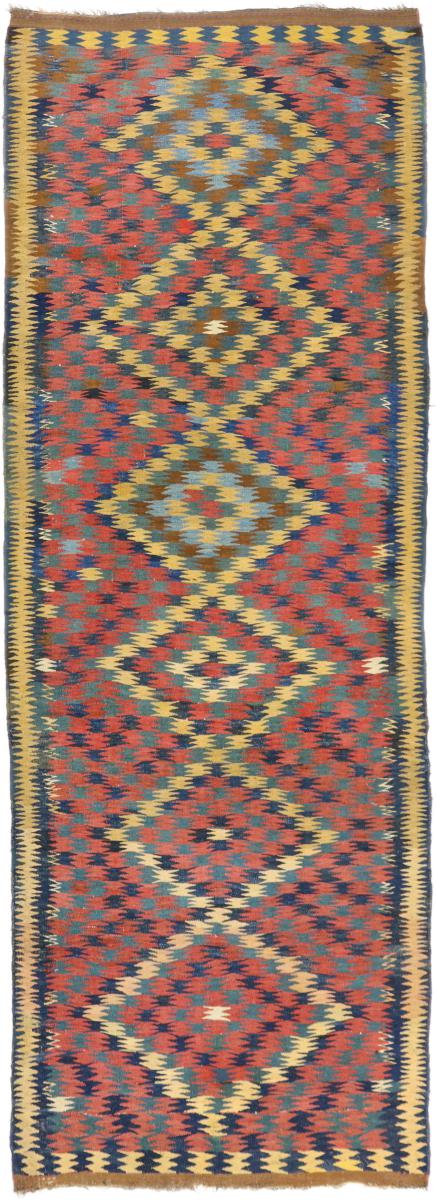 Perzisch tapijt Kilim Fars Antiek 329x115 329x115, Perzisch tapijt Handgeweven
