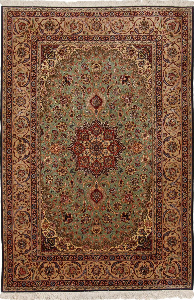 Persian Rug Isfahan Silk Warp 227x153 227x153, Persian Rug Knotted by hand