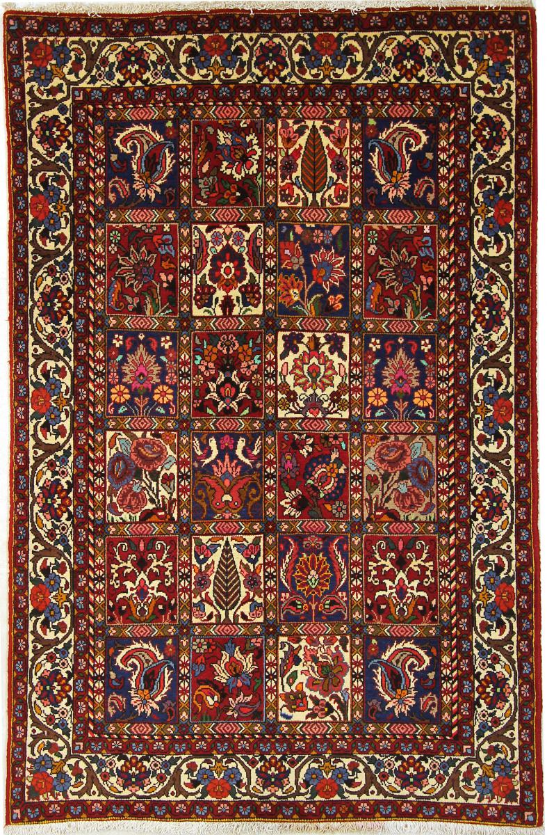 Persian Rug Bakhtiari 202x127 202x127, Persian Rug Knotted by hand