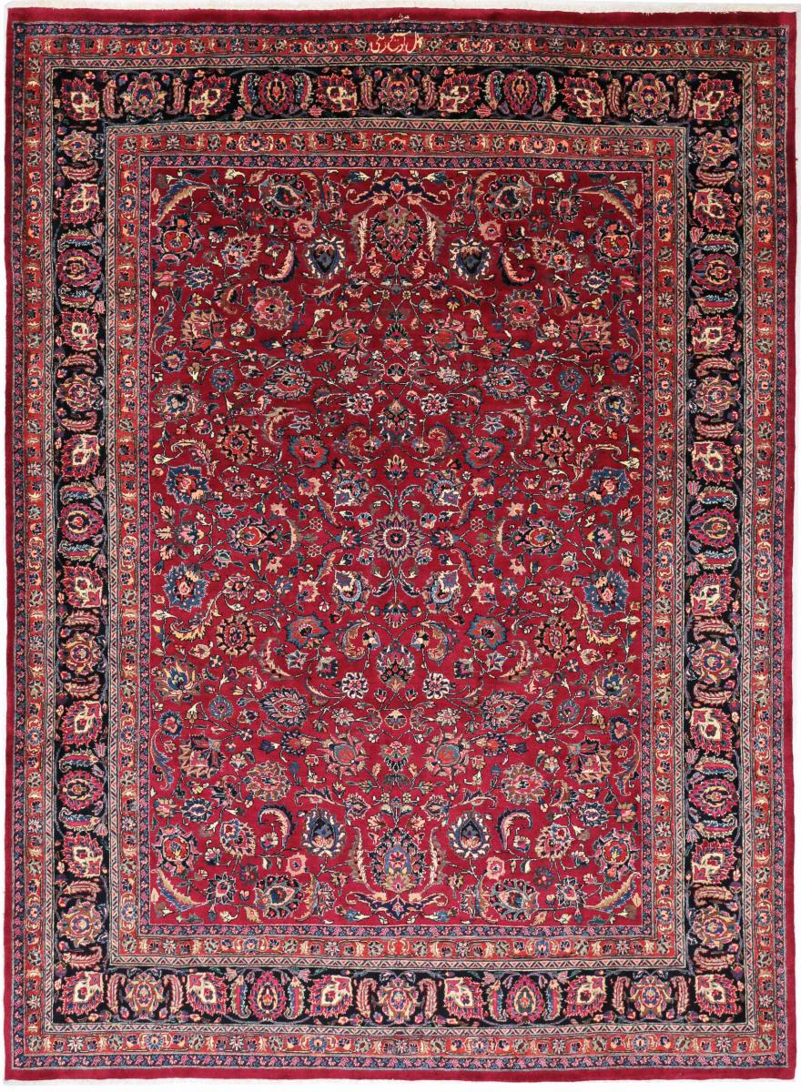 Persian Rug Mashad 11'0"x8'0" 11'0"x8'0", Persian Rug Knotted by hand