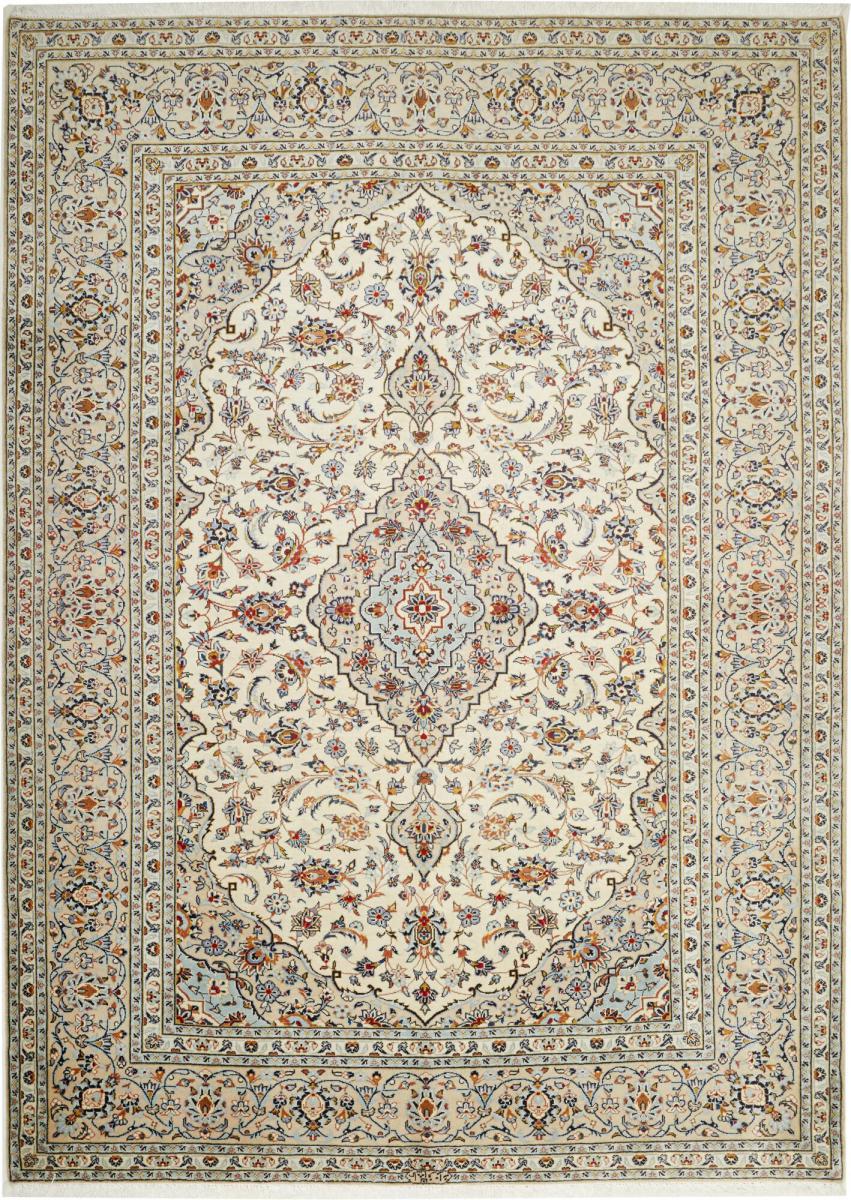 Persian Rug Keshan 9'7"x6'10" 9'7"x6'10", Persian Rug Knotted by hand