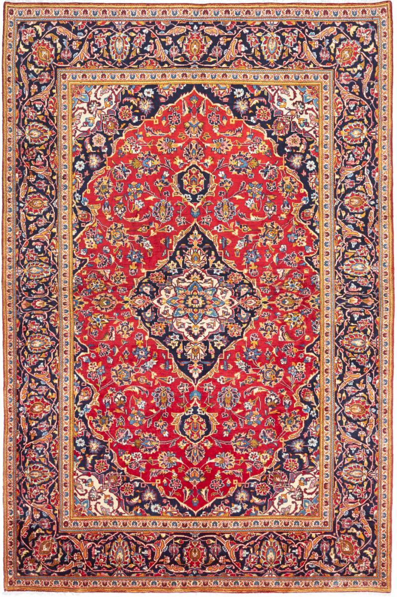 Tapis persan Kashan 299x196 299x196, Tapis persan Noué à la main