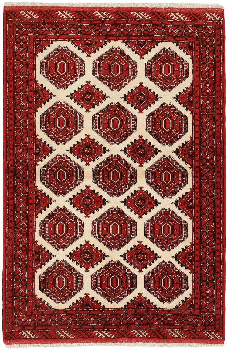 Persisk matta Turkaman 197x133 197x133, Persisk matta Knuten för hand