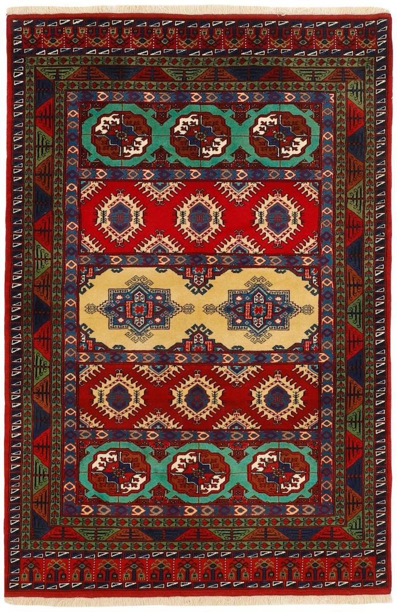  ペルシャ絨毯 トルクメン 194x132 194x132,  ペルシャ絨毯 手織り
