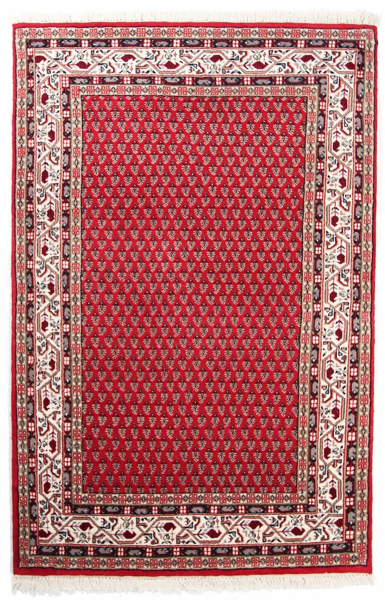 Indo rug Indo Sarouk Mir 2'11"x2'0" 2'11"x2'0", Persian Rug Knotted by hand