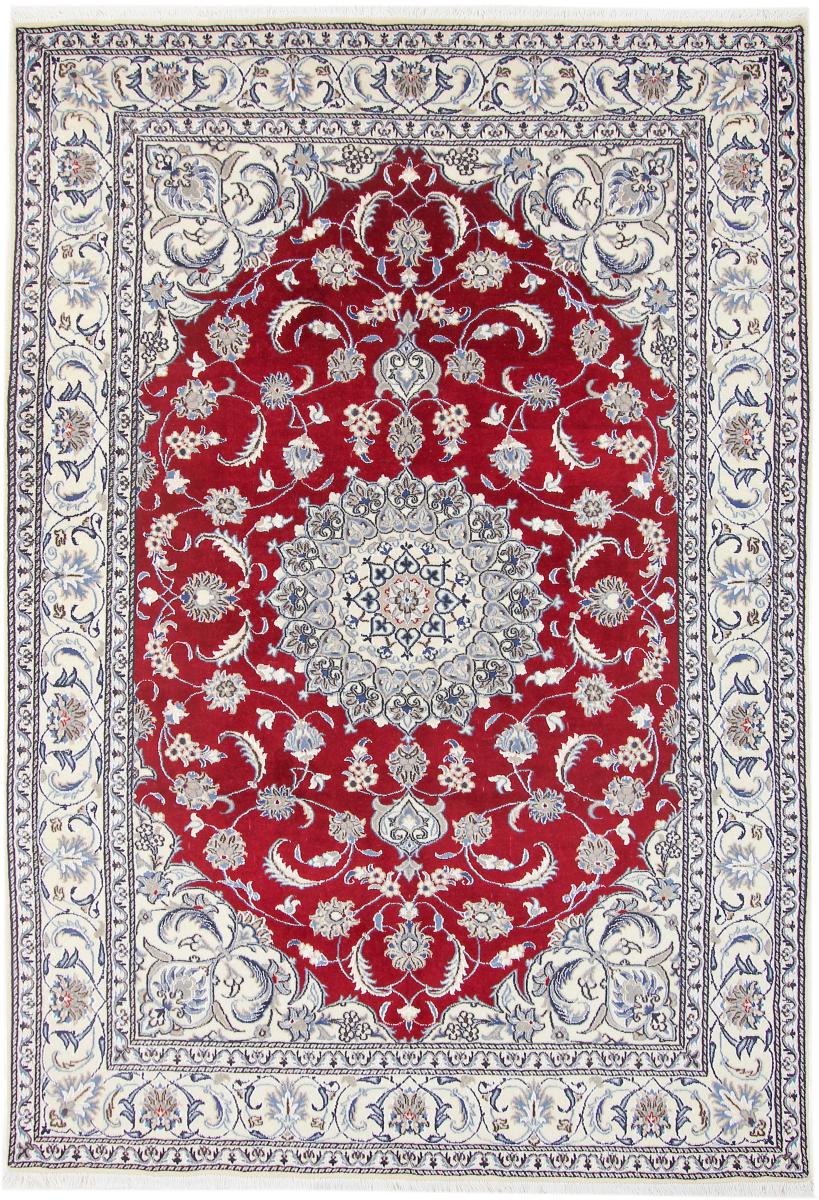 Persian Rug Nain 9'6"x6'5" 9'6"x6'5", Persian Rug Knotted by hand